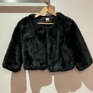 💫NWOT💫 LC Lauren Conrad faux fur cropped coat/bolero - size Small